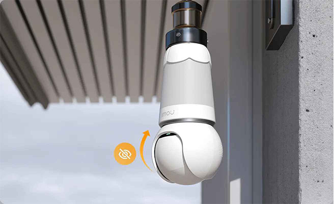 دوربین مداربسته لامپی چرخشی مدل BULB CAM 3MP